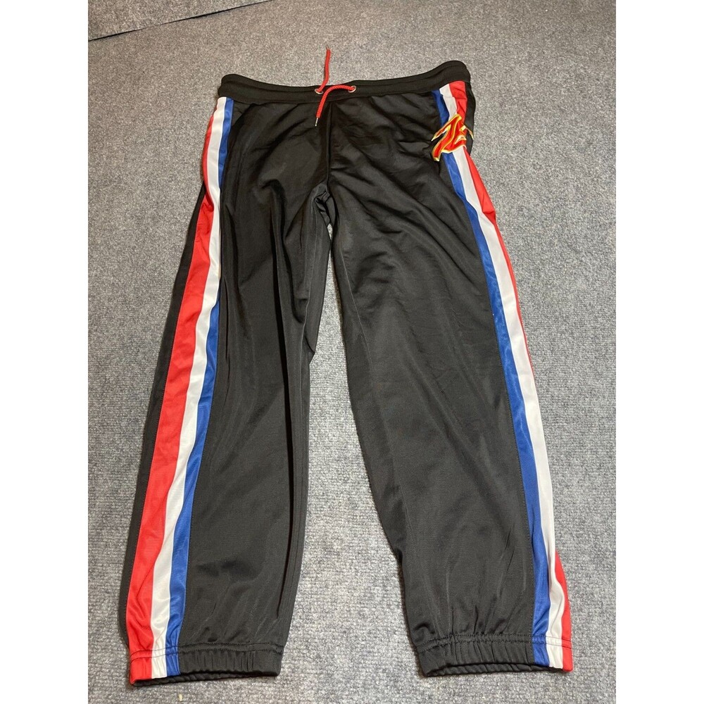 Overwatch Video Game Black RWB Striped 76 Lounge Pants Jogger XL